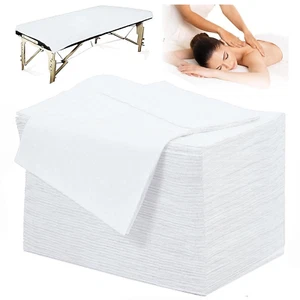 100 PCS Disposable Massage Table Sheets Spa Bed Covers 71"X31" -Non Woven Fabric - Picture 1 of 12