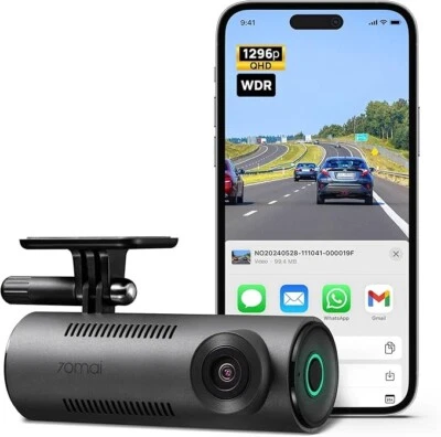 70mai Dash Cam M310, 1296P QHD,WiFi, 130° FOV, WDR, Night Vision,Parking Monitor