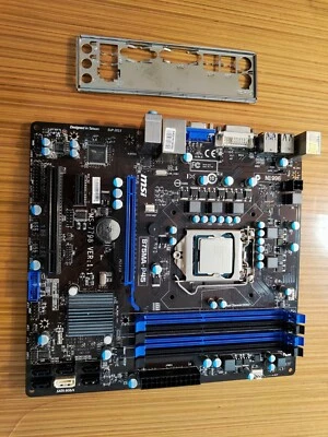 PLACA BASE MSI B75MA-P45 LGA1155 CPU CORE  i5 3570 HASTA 4 X 3.80 GHZ - Imagen 1 de 4