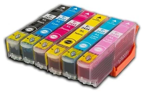 Lotto cartucce inchiostro, da utilizzare con Epson XP-55, XP-860, XP-960, XP-970, E24XL - Foto 1 di 29