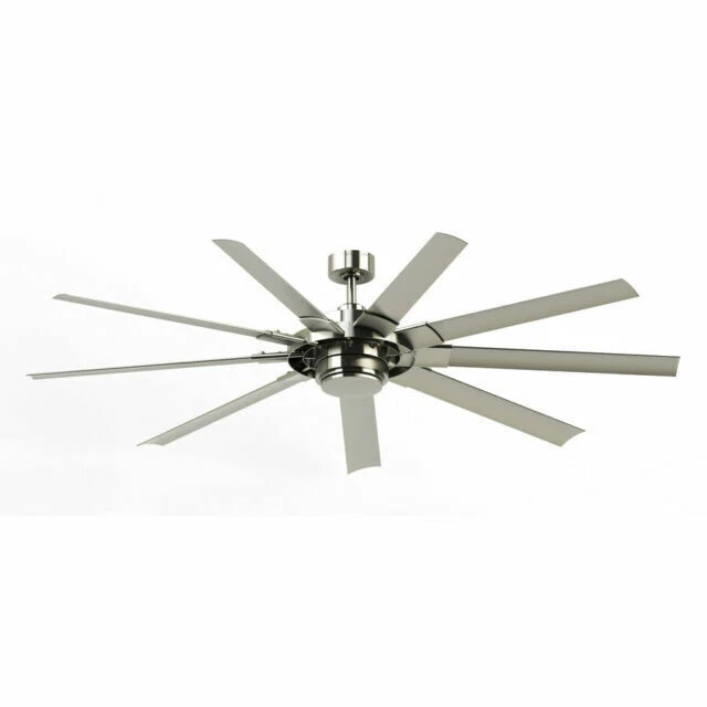 Fanimation Slinger V2 72" Brushed Nickel Ceiling Fan - Silver