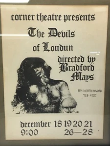 Seltenes The Devils of Loudun Bradford Mays Theater Poster Werbung 1976 - Bild 1 von 6