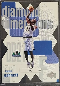 1997-98 UPPER DECK DIAMOND DIMENSIONS KEVIN GARNETT #2/100 SUPER RARE LOW NUMBER - Picture 1 of 12