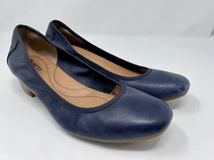 Born Crown Women’s Sz 8.5 Blue Leather Pumps - Picture 1 of 8