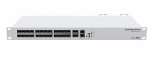 Mikrotik CRS326-24S+2Q+RM 2 x 40 Gbps QSFP+ ports and 24 x 10 Gbps SFP+ ports - Picture 1 of 2