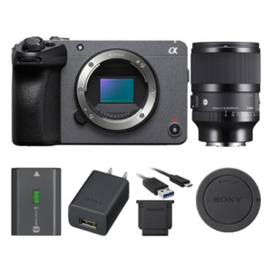 Sony FX30 Digital Cinema Camera w/ Sigma 50mm f/1.4 DG DN Art Lens for Sony E