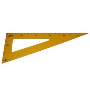 Equerre d'école en plastique jaune Elyte 60 cm - Picture 1 of 3