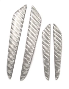 Protezione bordi porta universale set 4 pezzi argento effetto carbonio - Foto 1 di 1