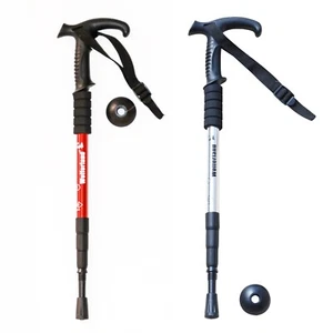 TREKKING POLE HIKING STICKS, ADJUSTABLE LENGTH, ALUMINUM ALLOY, LIGHT WEIGHT - Picture 1 of 5