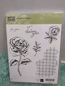 Stampin Up Graceful Garden Stempelset Blumen Rosen - Bild 1 von 2