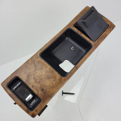 Chevy Caprice 1993 clásico manija de puerta del conductor trasero cerradura bandeja de ceniza moldura madera Foto 1 de 4