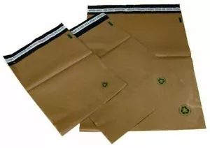 Bolsa de polietileno biodegradable 1000 #0 6x9 marrón sin forrar sobre auto-sellado - Imagen 1 de 1