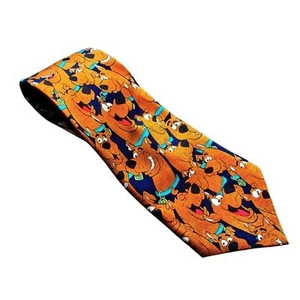 Corbata de seda hecha a mano Scooby Doo vintage 2001 Hanna-Barbera de Cartoon Network - Imagen 1 de 5