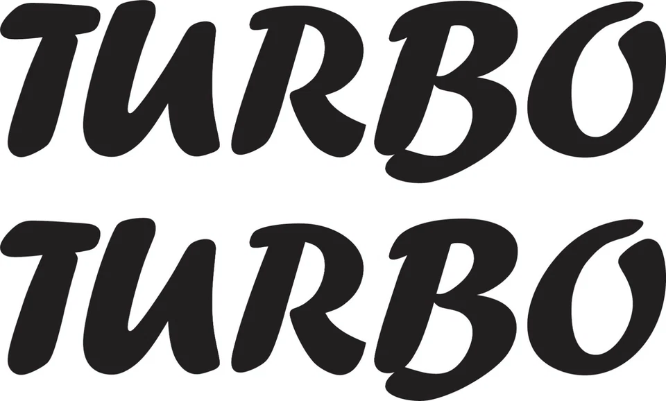 Porsche 911 TURBO calcomanía pegatina vinilo OEM negro mate juego de 2 se adapta a Carrera Foto 1 de 2