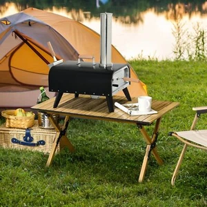 Outdoor Pizza Oven with Rotating Stone 12" Wood Fired Pizza Maker - Picture 1 of 11