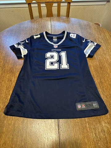 Ezekiel Elliott  Dallas Cowboys Women's Nike Legend Jersey - Navy Cover