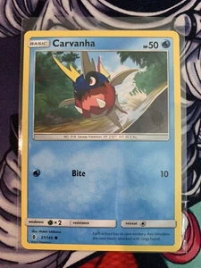Pokemon Carvanha 27/145 Guardians Rising Common Card NM/M FREE SHIPPING - Picture 1 of 1