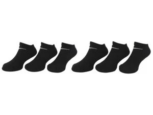 Nike Toddler Boy's Low-Cut Socks 6-Pairs Cushioned Black 4-5 Fits Shoe 7C-10C - Picture 1 of 1
