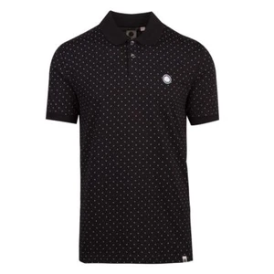 BNWT Pretty Green Kompany Polka Dot Polo Shirt RRP £55 Black M C7GMU44259101 - Picture 1 of 3
