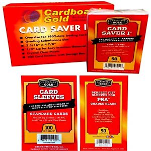 50 Card Saver 1 + 50 Perfect Fit PSA + 100 Super Premium Card Sleeves Fast Ship