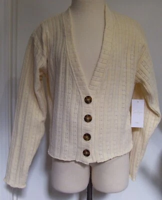 Girls Jessica Simpson Creme Sea Salt Button Front Cardigan Sweater L 12 - Image 1 of 3