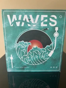 Waves Lecteur Vinyle Enceinte Bluetooth - Platine Rétro Bruit Blanc - Neuf - Photo 1/4