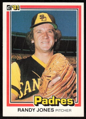 1981 Donruss #122 Randy Jones   - FREE SHIPPING - Image 1 of 2
