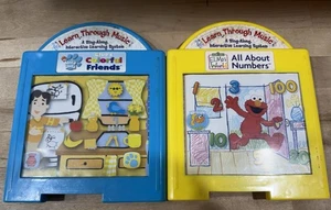 Learn Through Music Lot 2 Cartridges Elmo Blue Clues All About Numbers & Friends - Picture 1 of 5