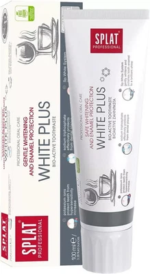SPLAT White Plus Toothpaste 100ml – Gentle Whitening for Sensitive Teeth – US St - Image 1 of 4