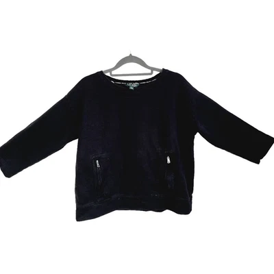 Sudadera para mujer Ralph Lauren manga larga negra mediana Foto 1 de 4