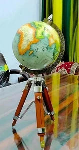 Handgefertigter antiker nautischer Globus | Weltkarten-Stativ-Tischdekoration - Bild 1 von 4