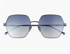 DIFF Harlowe Damen 55 MM QUADRATISCHE SONNENBRILLE - FARBE ÄGÄISBLAU FLASH - Bild 1 von 7