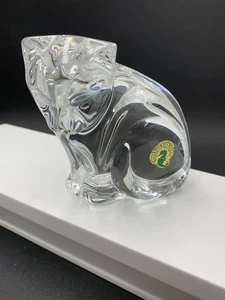 Vintage Retired Waterford Crystal Cat Figurine - Picture 1 of 11