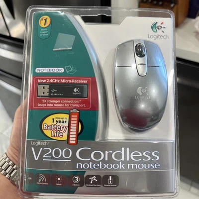 Brand New In Package Logitech V200 Cordless Notebook Mouse   - Image 1 of 3