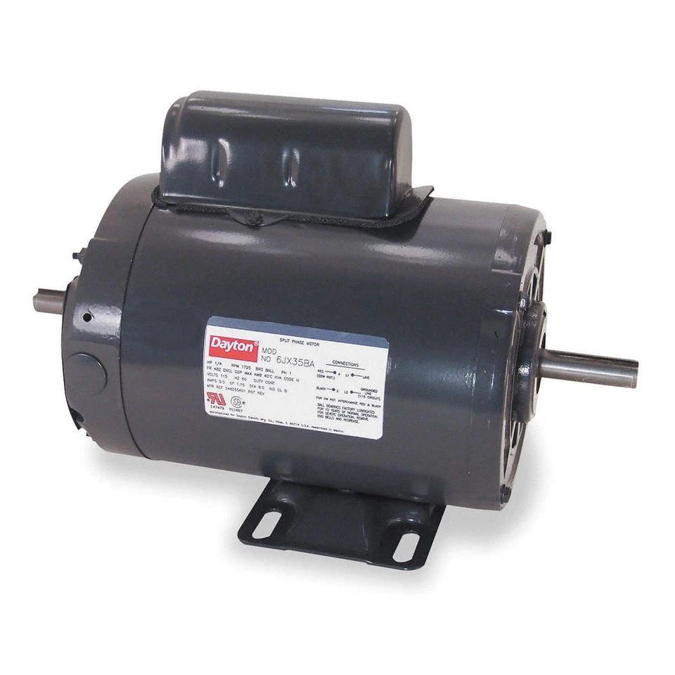 DAYTON 4K146BB Motor,1 HP,1725 rpm,56,115/230V 4K146 - Image 1 of 1