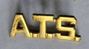 WW2 US Army Transportation Service (ATS) Brass Pinback Collar Insignia - Picture 1 of 3