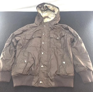 Projek Raw Mens Sz Med Stowaway Hood Zip Snap Down Jacket - Picture 1 of 11