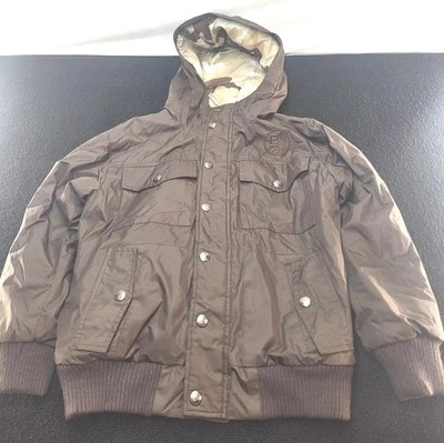 Projek Raw Mens Sz Med Stowaway Hood Zip Snap Down Jacket - Image 1 of 4