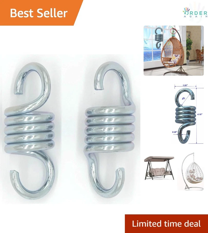 Alemon 700lbs Weight Capacity Chair Spring for Porch Swings Hanging Chairs 2
