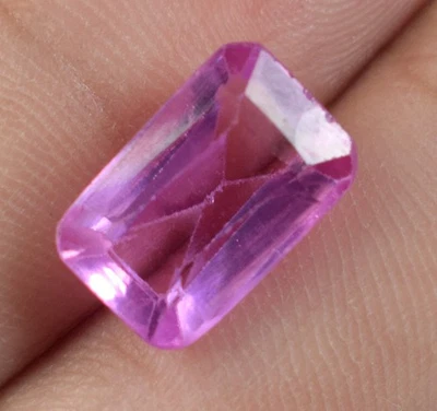 Afghanistan Pink Kunzit 7.30 CT Natürlich Smaragd Schliff Edelstein Zertifiziert - Bild 1 von 4