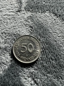 50 Pfennig 1990 A – Bundesrepublik Deutschland – Umlaufmünze – Letzter Jahrgang - Bild 1 von 2