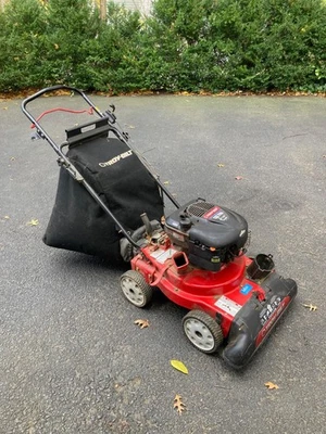 Troy-Bilt self-propelled lawn vacuum, chipper, shredder  -- just serviced! - Image 1 of 4