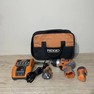 Ridgid R82007 12V Volt Lithium Ion 1/4" Cordless Impact Driver & Batteries - Picture 1 of 8