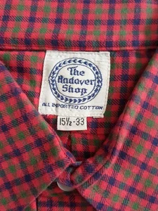 The Andover Shop Herren 15,5 - 33 (große) Knöpfe Langarm Baumwolle rot grün blau - Bild 1 von 9