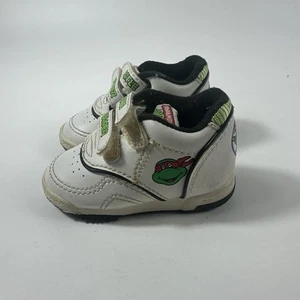 Vtg 1991 RARE Mirage Studios Teenage Mutant Ninja Turtles Baby/Toddler Shoes 2 - Picture 1 of 11