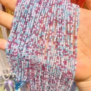 Cuentas de circón natural mezcladas facetadas rojas azules de dopamina de 2 mm para hacer joyas hágalo usted mismo - Imagen 1 de 6