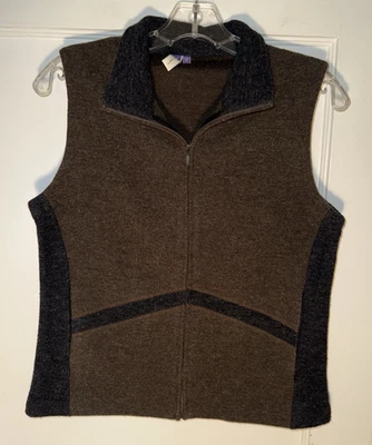 Ibex Women's Merino Wool Vest Brown Hiking Nature Cottagecore Outdoors Size M - Image 1 of 4