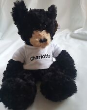 Chelsea Teddy Bear Co. Dexter Black Bear 15" Plush Removeable Charlotte w/tag