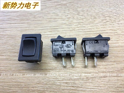 Interruptor momentáneo basculante arcoeléctrico 8601VB 10A 2 posiciones CANTIDAD: 2 PIEZAS Foto 1 de 3