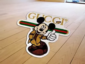 Luxury Fashion Mickey Mouse GG Floor Mat Living Room Area Rug Modern Wool Carpet - Picture 1 of 4